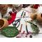This image shows the items I use to make the elf hats. It includes faux fir, greenery jingle bells, and red Christmas berries.